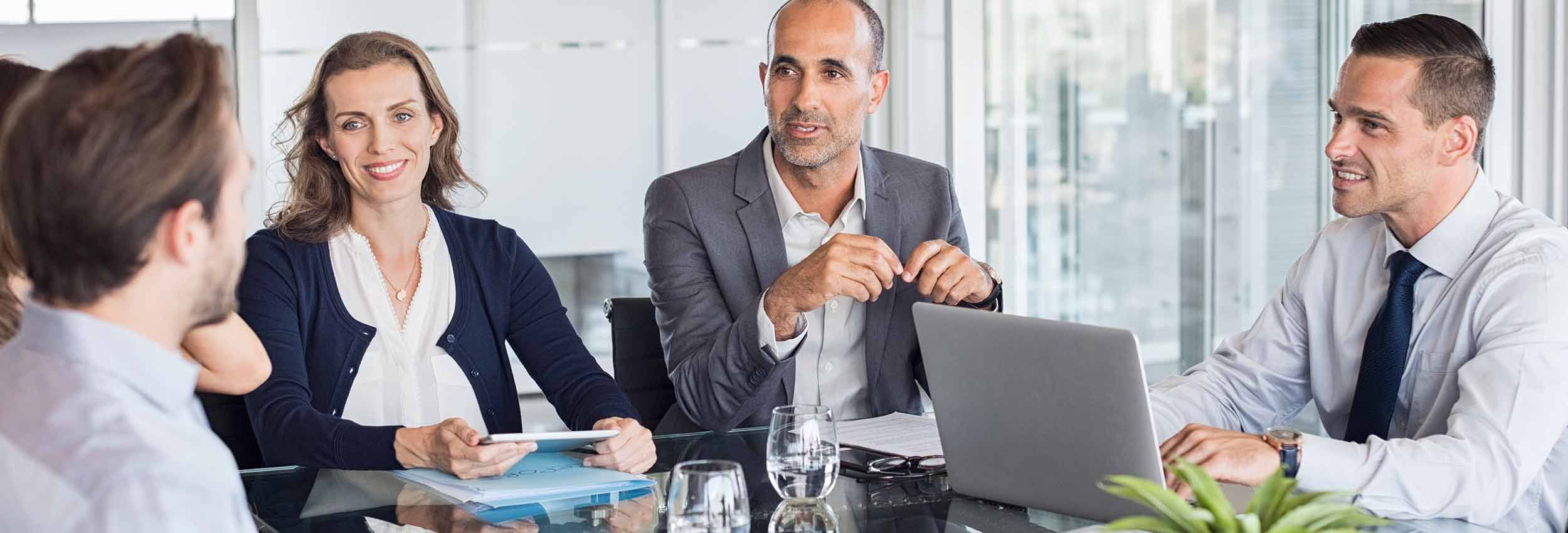 Besprechung im Büro